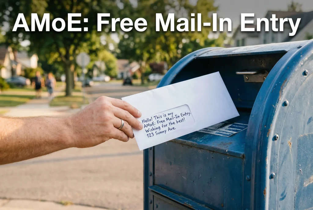 AMoE mail-in entry sweepstakes casinos guide