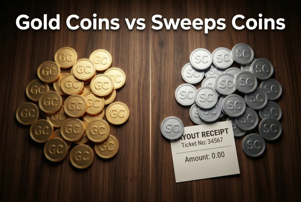 Gold Coins vs Sweeps Coins comparison