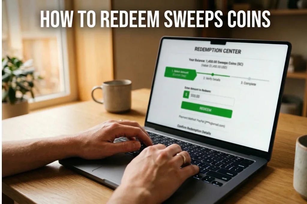 Step-by-step guide to redeeming Sweeps Coins for cash